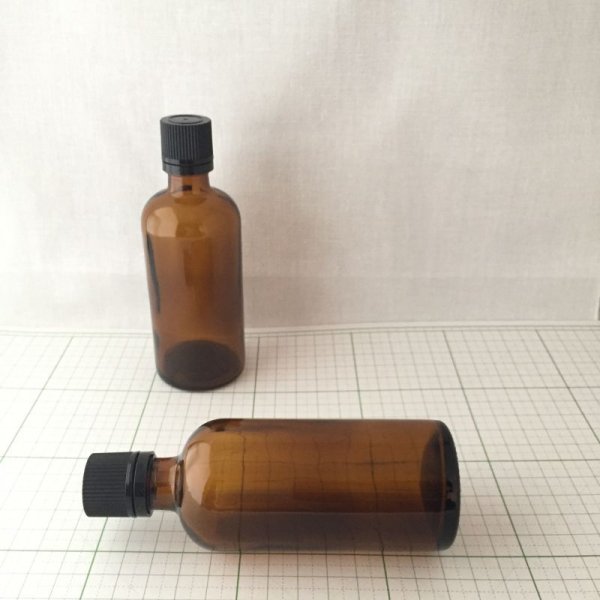 画像2: 100ml アンバー・ドロップ栓セット (2)
